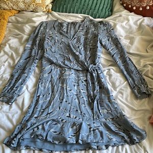 Blue print mini dress. Bought from rent the runway
